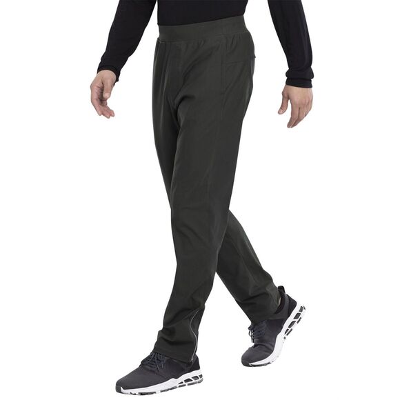 Cherokee Workwear Scrubs Men's XLT Tall Tapered Leg Pull Pant Olive Green CK185T - Picture 2 of 4